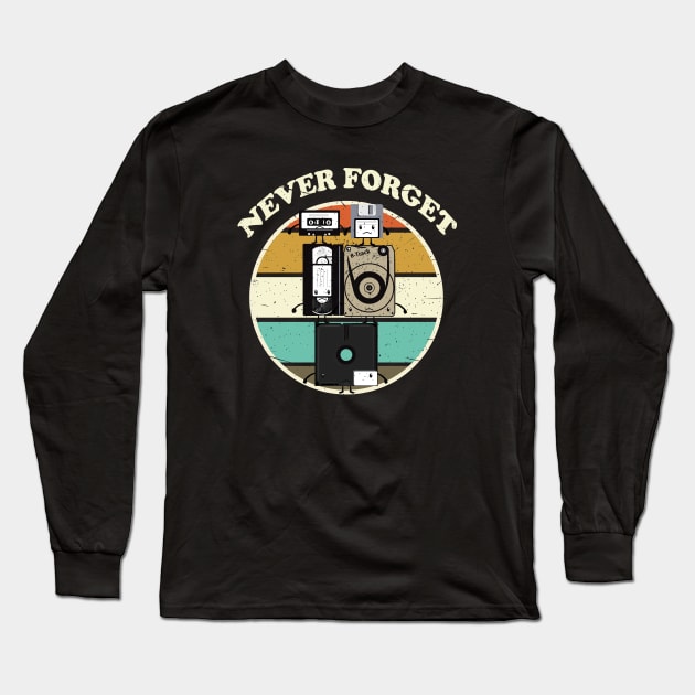 Never Forget Long Sleeve T-Shirt by Alema Art